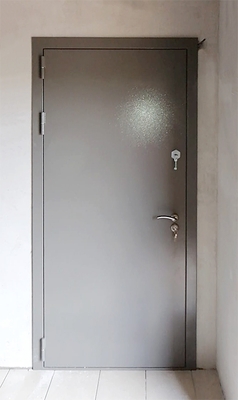 Дверь с порошковой отделкой, внешняя сторона (г. Истра) Дверь с порошковой отделкой, внешняя сторона (г. Истра)