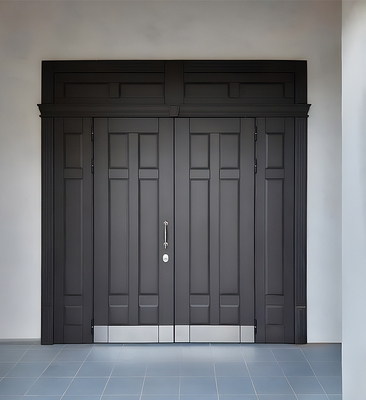 Двустворчатая дверь с отбойниками Двустворчатая дверь с отбойниками